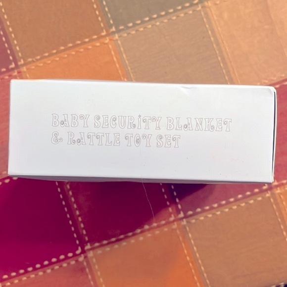 Brand New Baby Carseat Stroller Toy Security Blanket & Rattle Set Blue Elephant - Picture 7 of 13